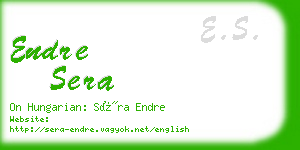 endre sera business card